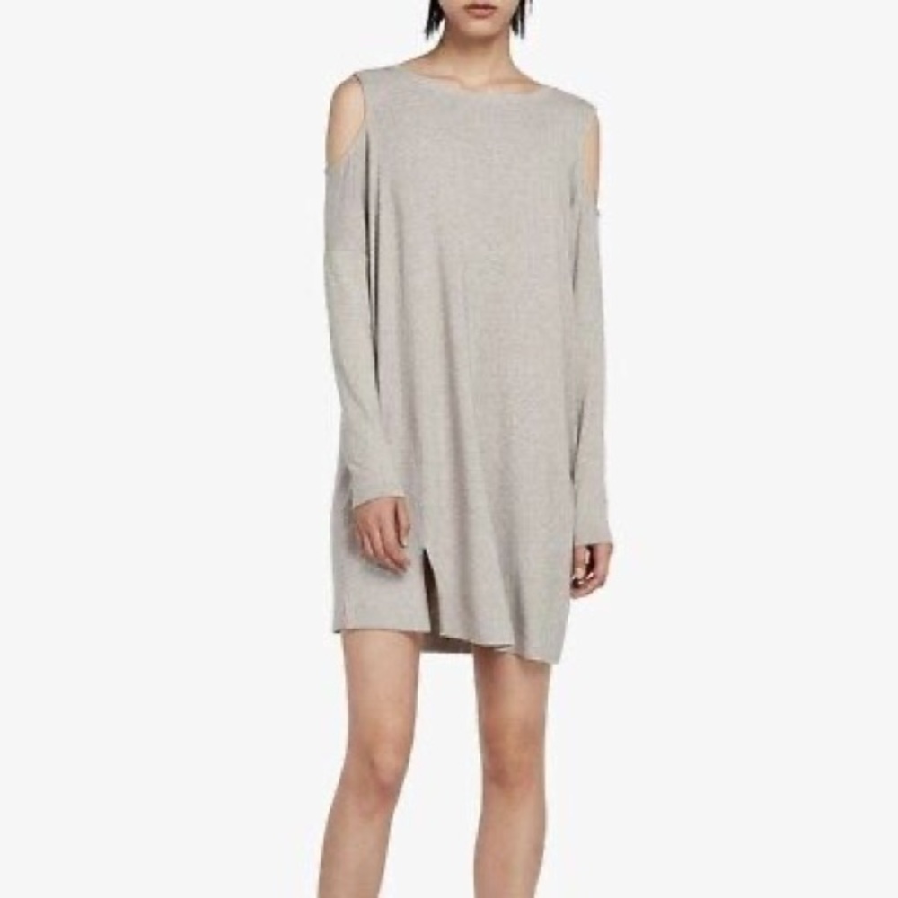 All Saints | Esther Cold Shoulder Sweater Dress - Picture 8 of 8